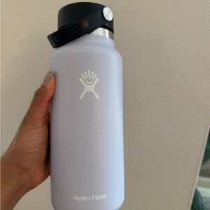 Hydro Flask Ice Blue Wide Mouth Water Bottle with Black Cap